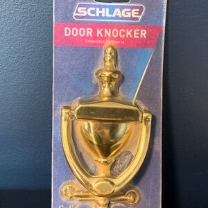 Schlage Solid Brass Door Knocker New in Package
